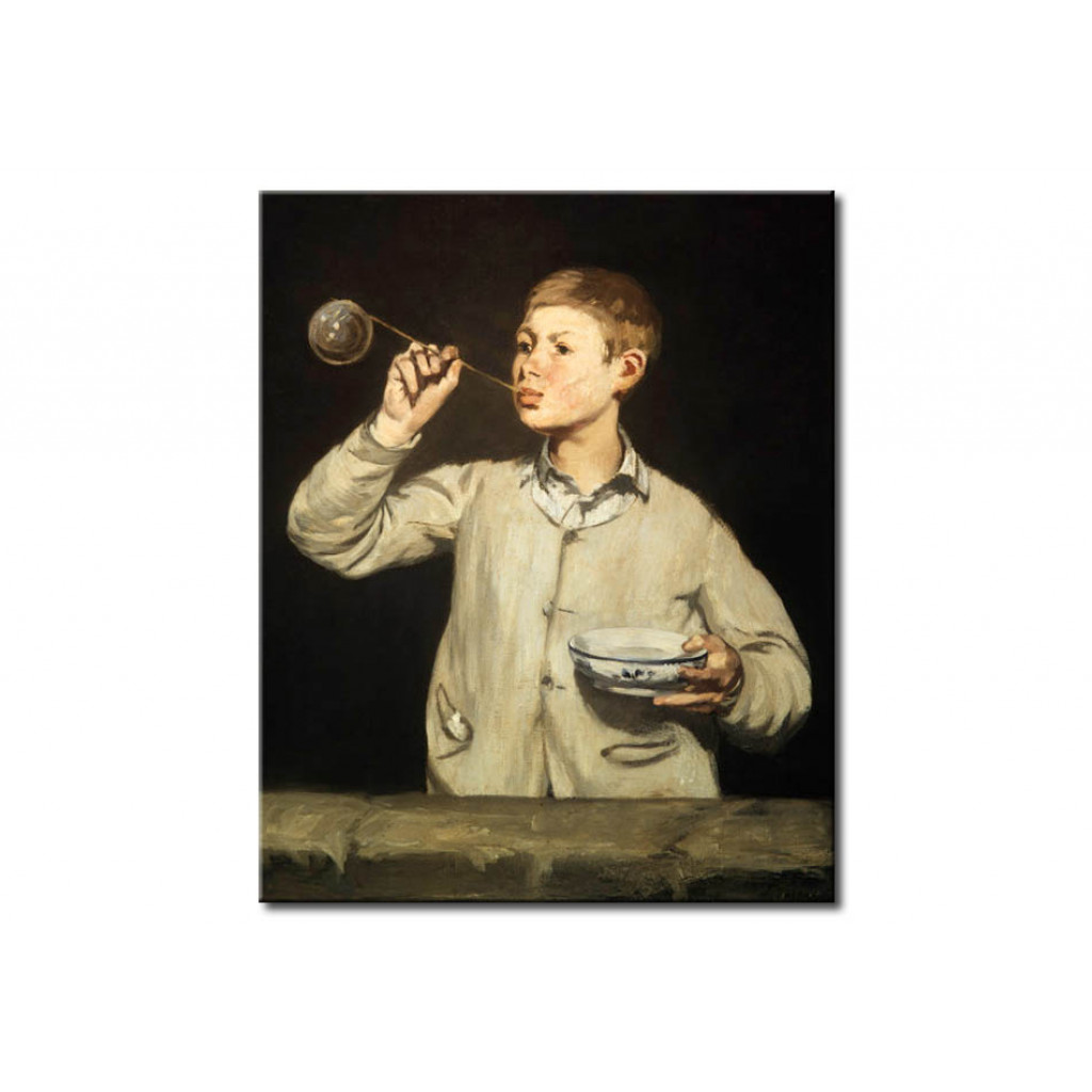 Schilderij  Edouard Manet: Le Garcon A La Bulle De Savon
