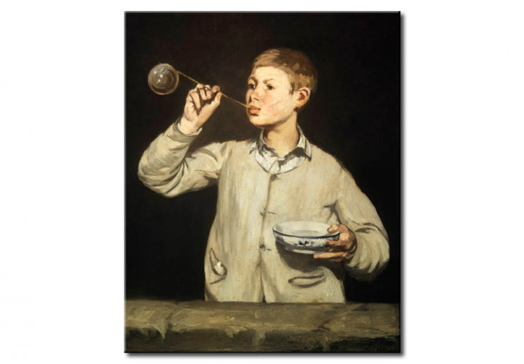 Tableau mural Le garçon à la bulle de savon 53222