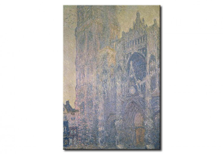 Wandbild Kathedrale von Rouen, Harmonie in Weiß im Morgengrauen 54722