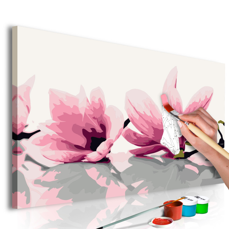 Obraz do malowania po numerach Magnolia (białe tło) 107332 additionalImage 3