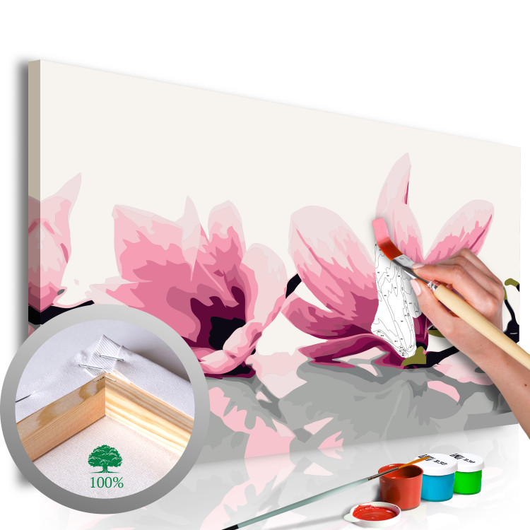 Paint by number Magnolia (White Background) 107332