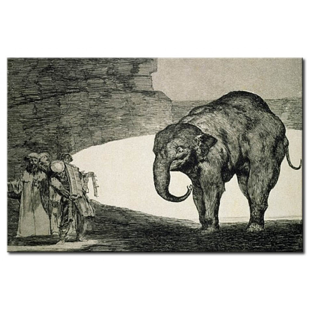 Schilderij  Francisco Goya: Folly Of Beasts, From The Follies Series, Or Other Laws For The People