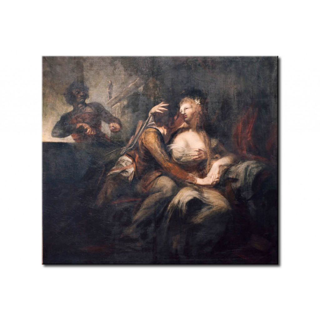 Schilderij  Johann Heinrich Füssli: Paolo Malatesta And Francesca Da Polenta, Caught By Gianciotto Malatesta