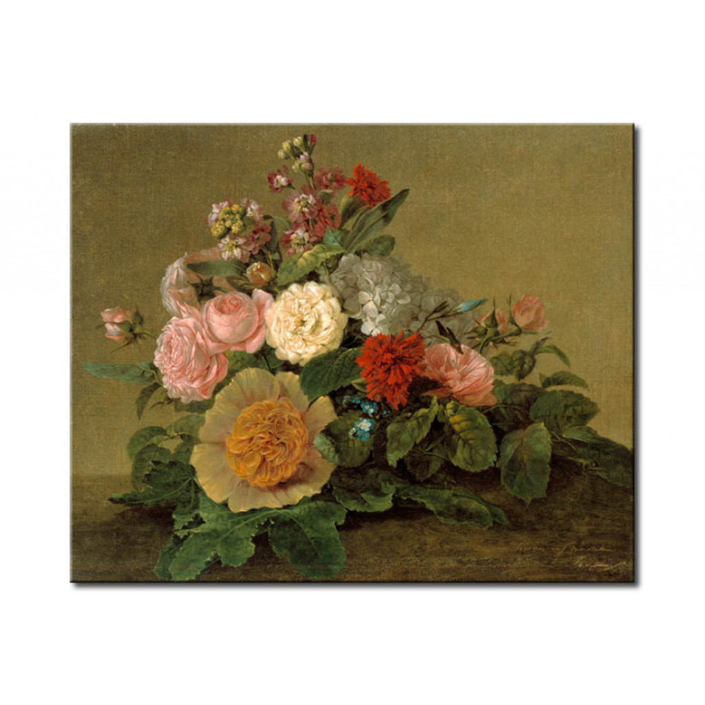 Schilderij  Georg Friedrich Kersting: Still Life With Flowers