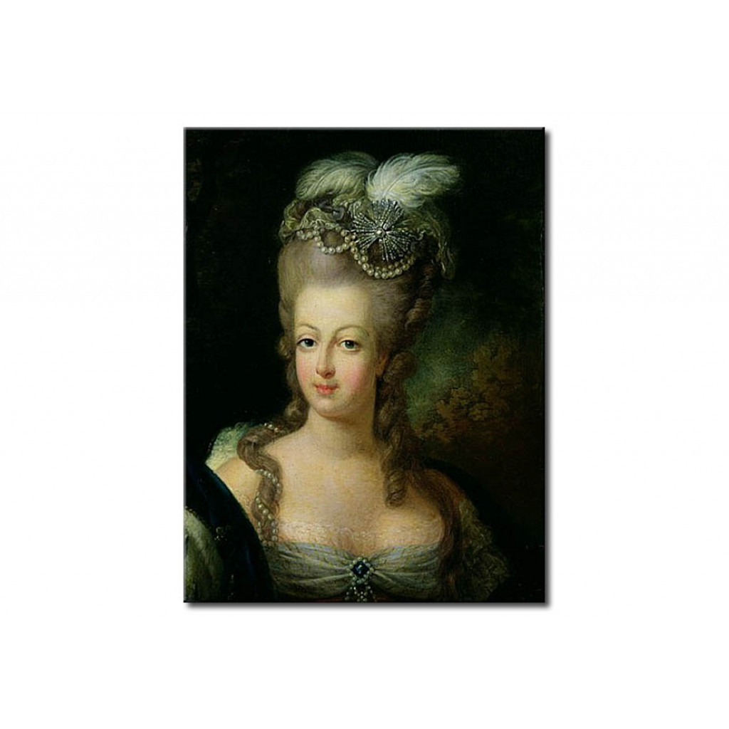 Schilderij  French School: Portrait Of Marie-Antoinette De Habsbourg-Lorraine
