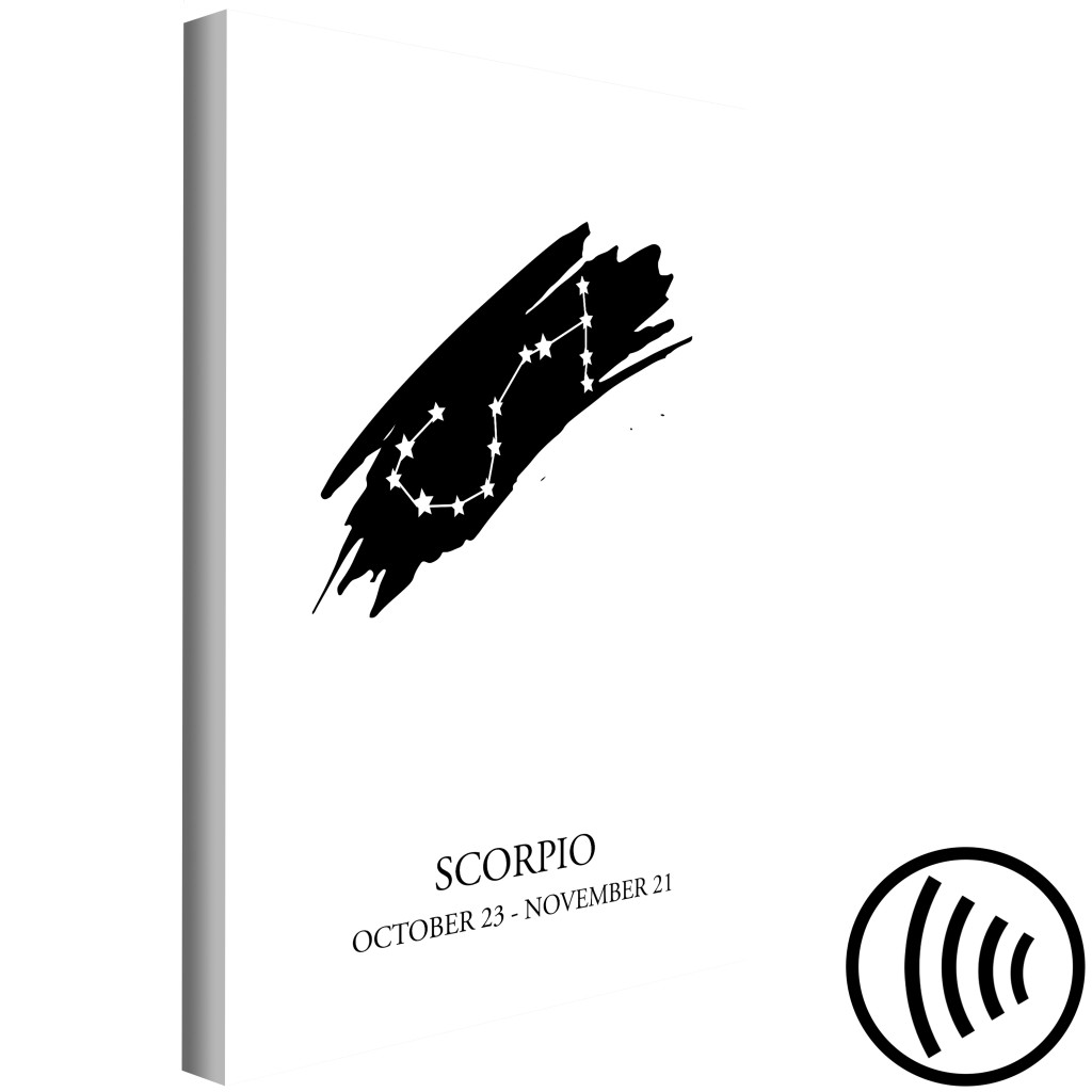 Canvastavla Scorpio - Modern Grafik Som Representerar Stjärnteckenet