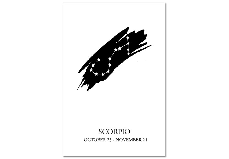 Canvas Scorpio- modern artwork depicting the sign of the zodiac