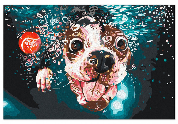 Paint by number Underwater Dog 138432 additionalImage 3