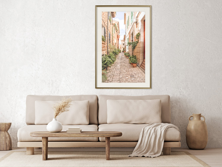 Poster Quiet Street - View of Historic Buildings and Vegetation 145232 additionalImage 17