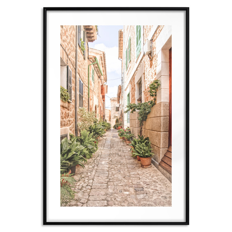 Poster Quiet Street - View of Historic Buildings and Vegetation 145232 additionalImage 25