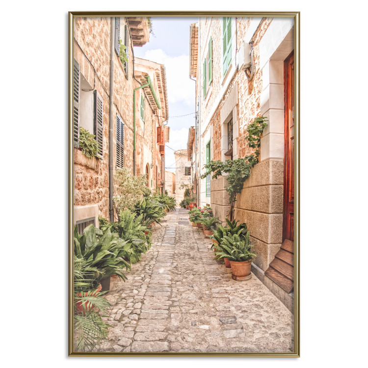 Poster Quiet Street - View of Historic Buildings and Vegetation 145232 additionalImage 21