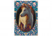 Paint by number Magic Animal - Portrait of a Beige Horse among Colorful Flowers 146532 additionalThumb 4