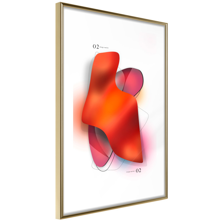 Wall Poster Neon Abstraction - Shapes in Shades of Juicy Red and Pink 149732 additionalImage 9