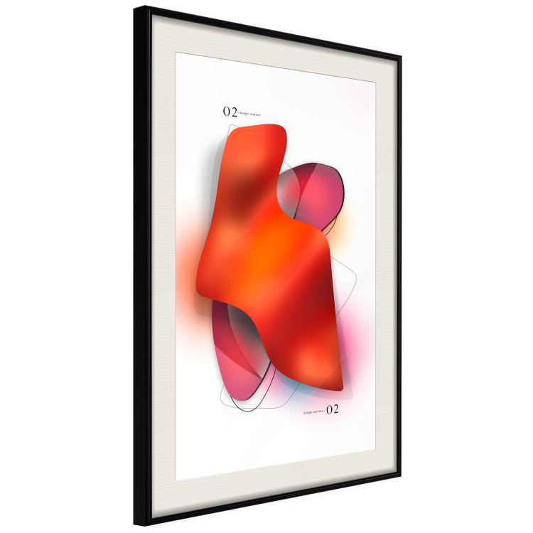 Wall Poster Neon Abstraction - Shapes in Shades of Juicy Red and Pink 149732 additionalImage 8