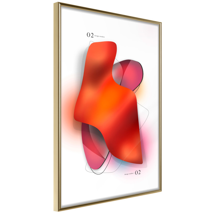 Wall Poster Neon Abstraction - Shapes in Shades of Juicy Red and Pink 149732 additionalImage 7