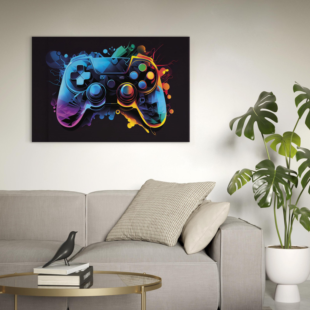 Konst Colorful Gameplay - Game Controller In Multi-Colored Backlight