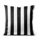 Kissen Velours Striped Zebra - Minimalist Black and White Composition 151332