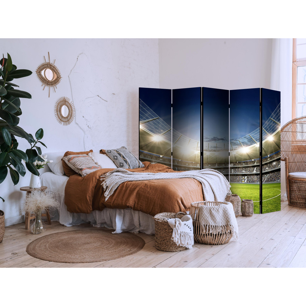 Biombo Decorativo Football Stadium - Turf And Stands Before The Game II [Room Dividers].