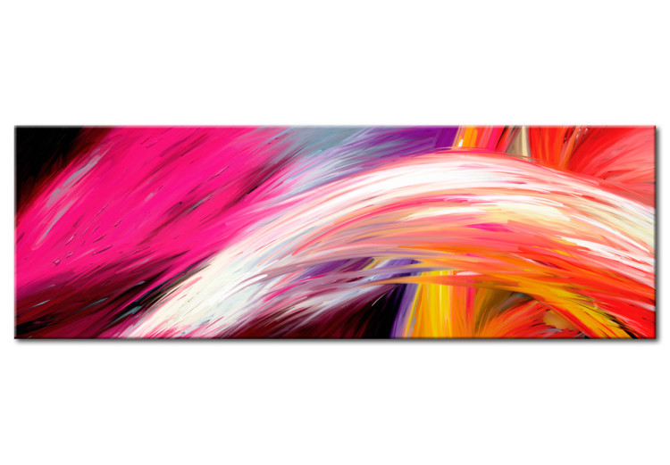 Wandbild Farben des Optimismus (1-teilig) - Abstraktion mit Farbwellen-Effekt 48432