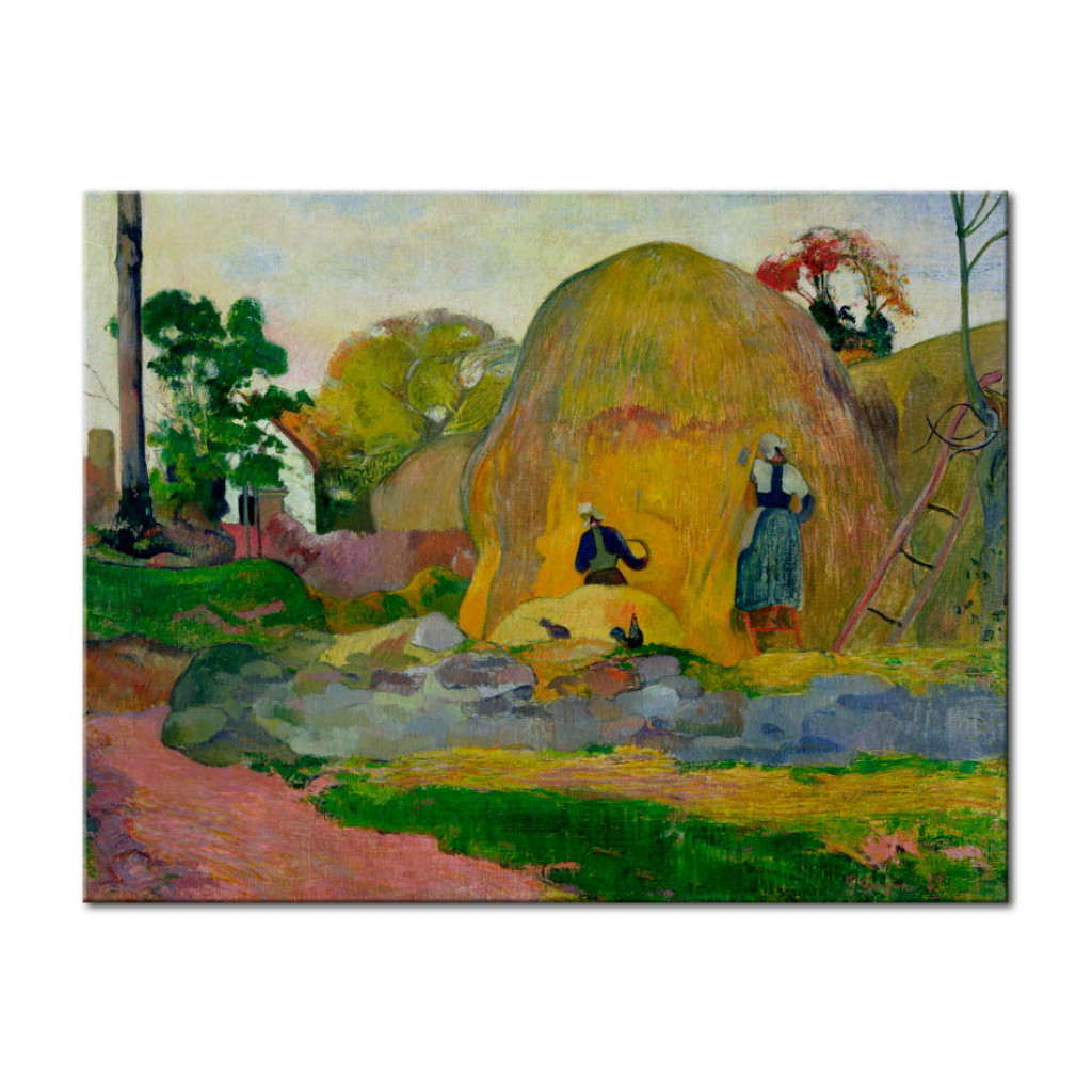 Schilderij  Paul Gauguin: Yellow Haystacks, Or Golden Harvest