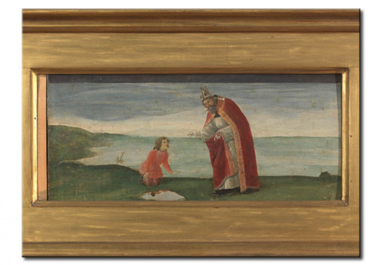 Tableau reproduction Saint Augustin et le garçon sur la plage 51932