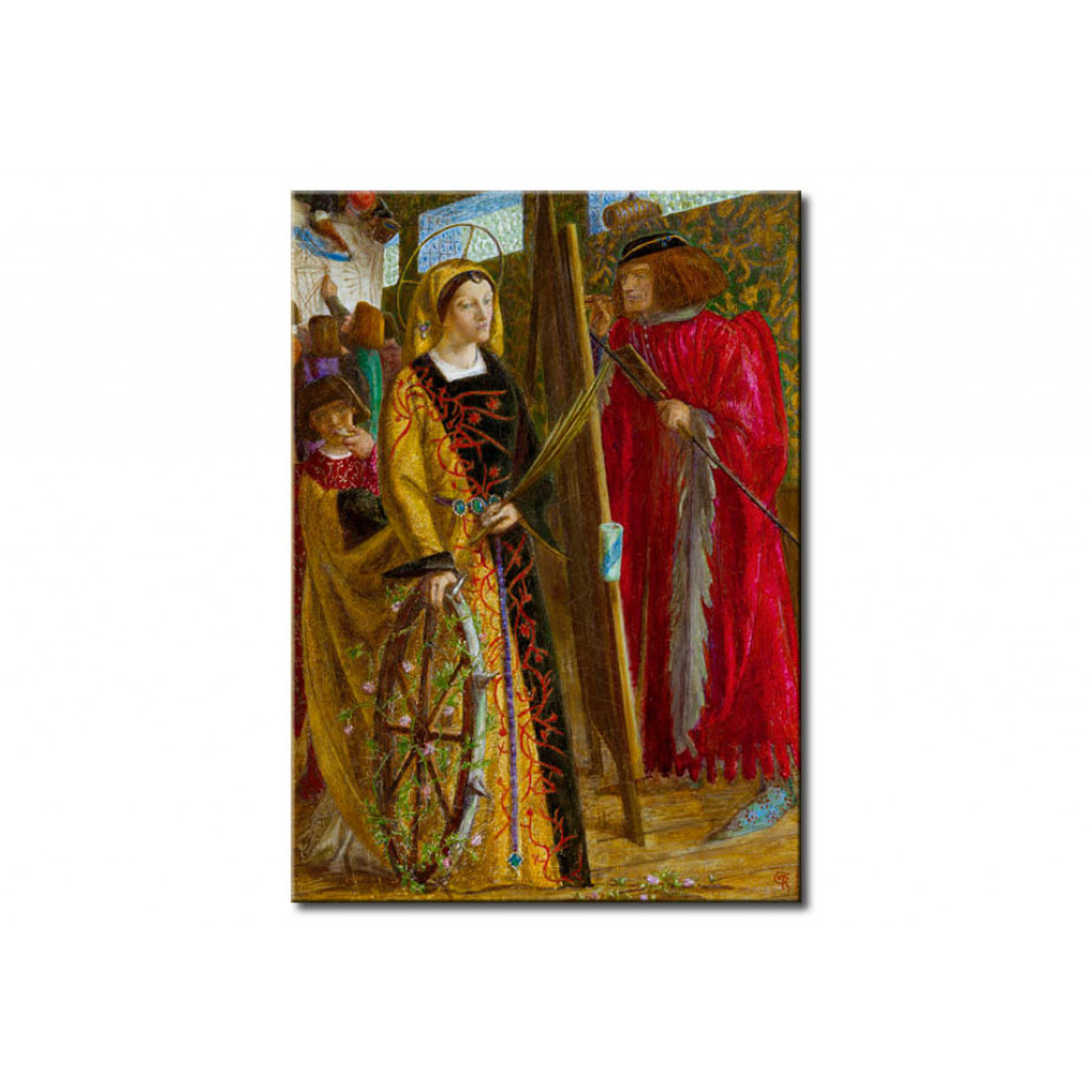 Schilderij  Dante Gabriel Rossetti: St. Catherine