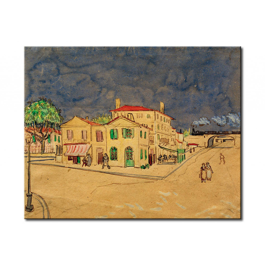 Schilderij  Vincent Van Gogh: The Yellow House