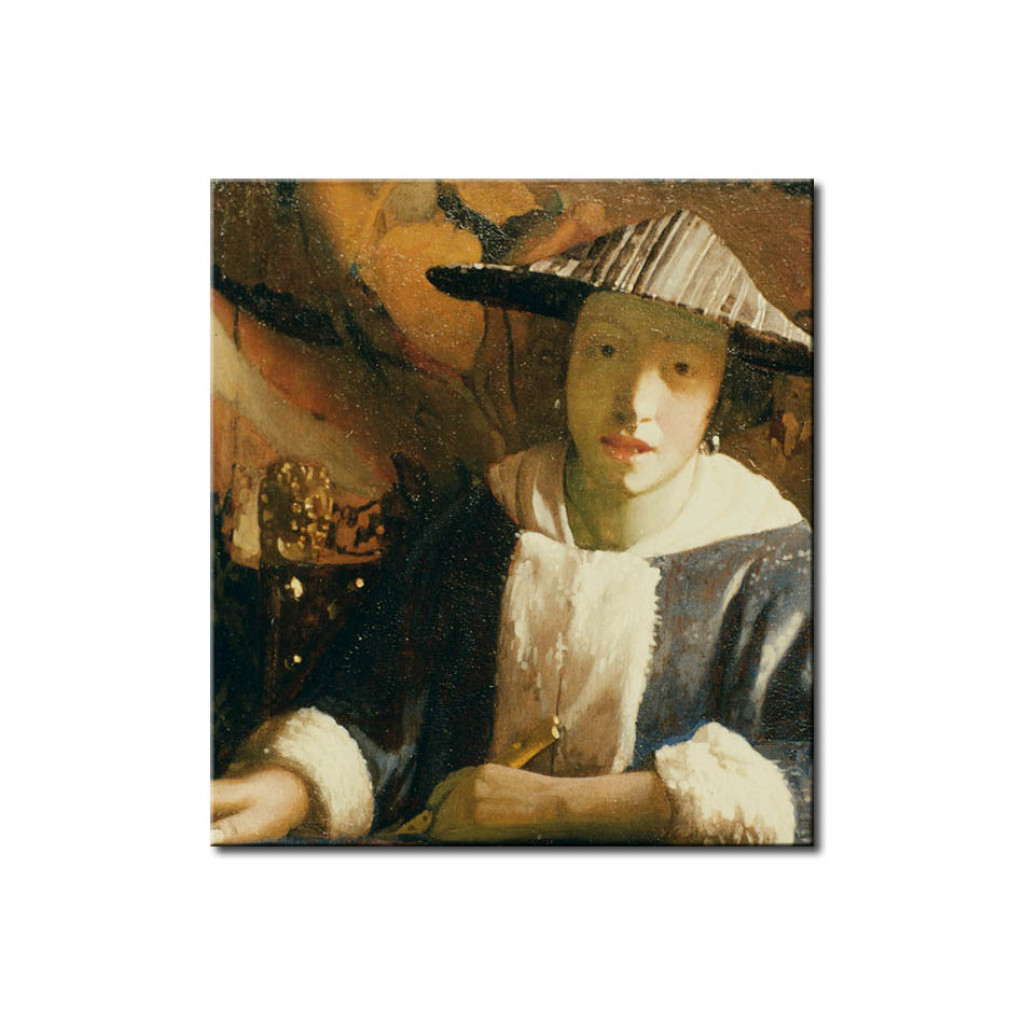 Schilderij  Jan Vermeer: Girl With Flute