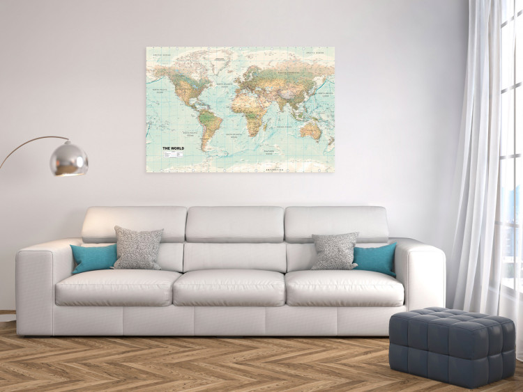 Tablero decorativo en corcho World Map: Beautiful World [Cork Map] 98032 additionalImage 4