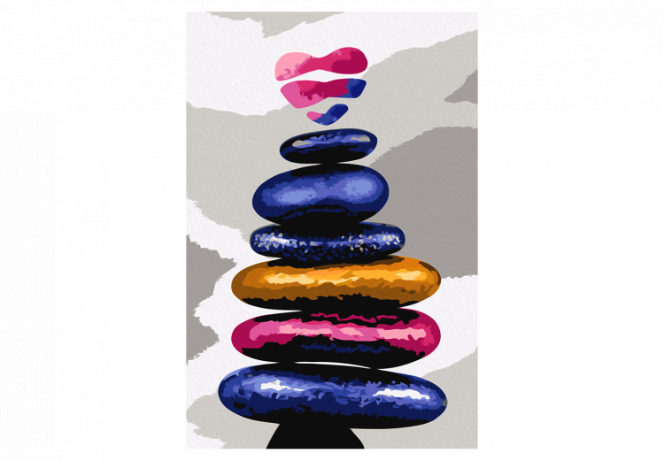 Tableau peinture par numéros Colored Pebbles 107642 additionalImage 7