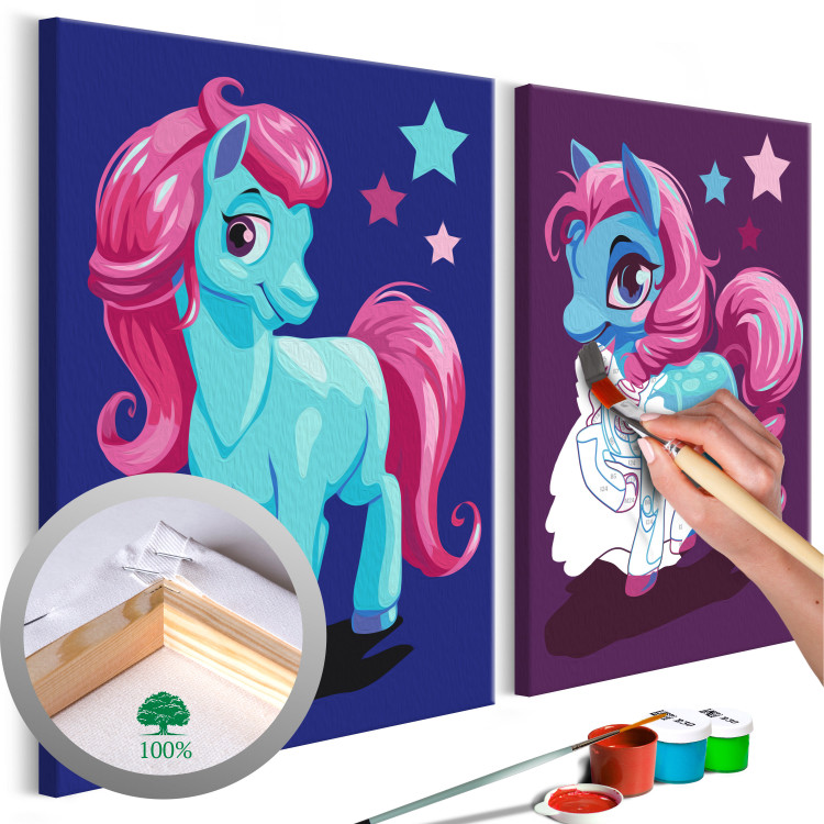Painting Kit for Children Ponies 107742