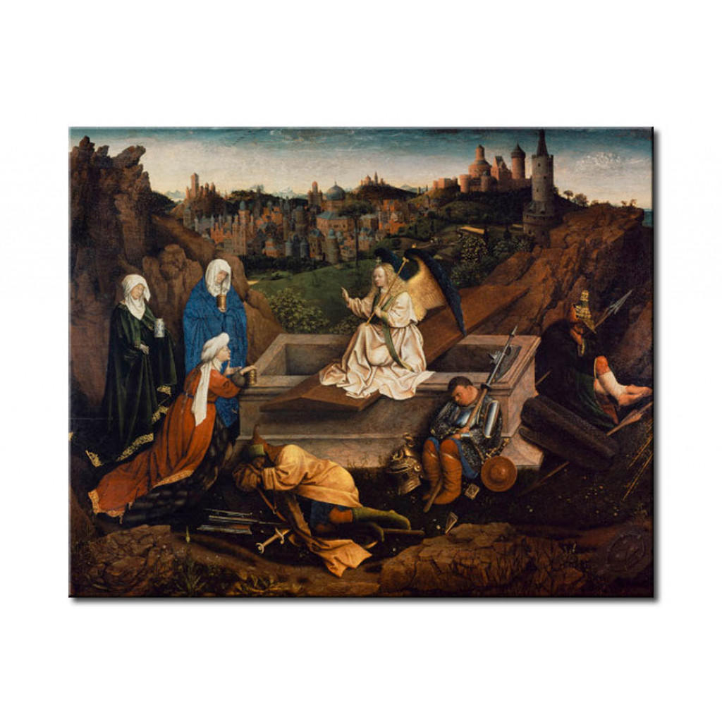 Schilderij  Hubert Van Eyck: The Three Maries At The Grave Of Christ