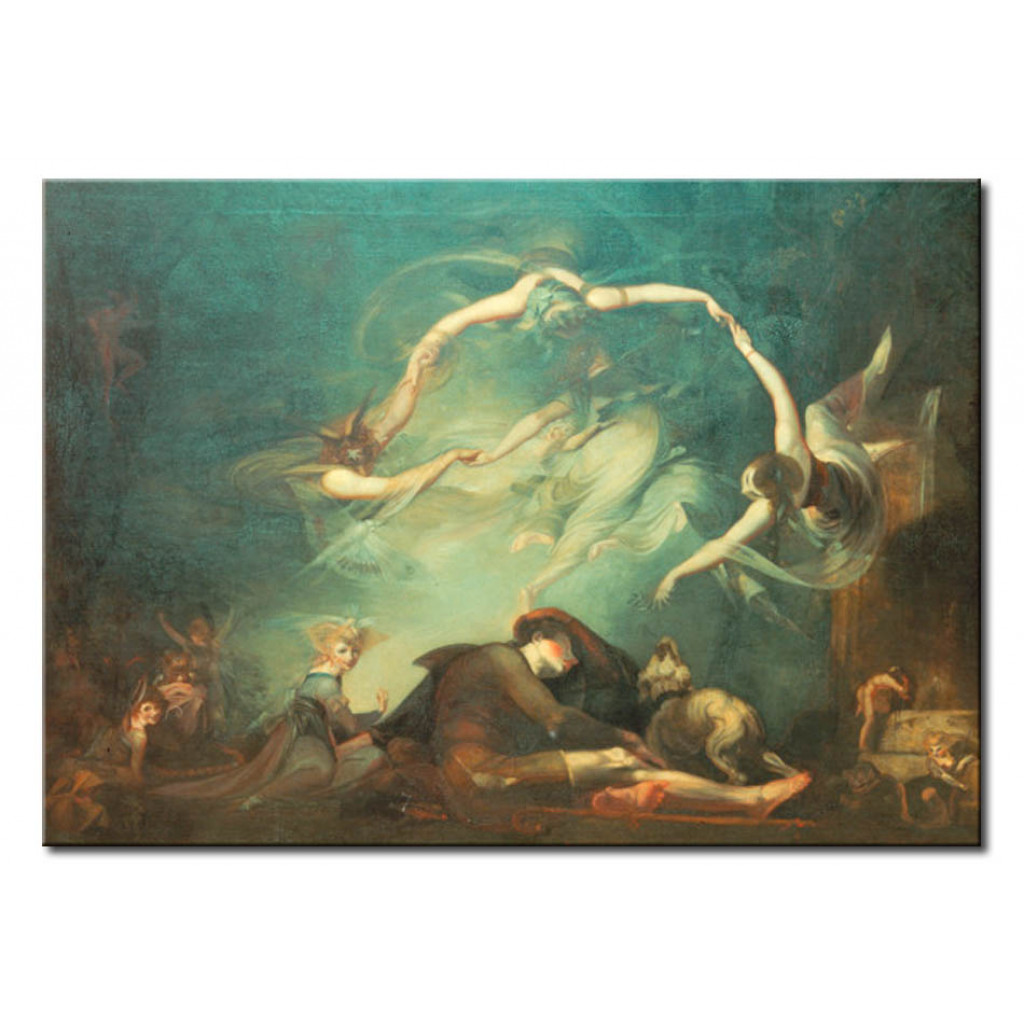 Schilderij  Johann Heinrich Füssli: The Shepherd's Dream