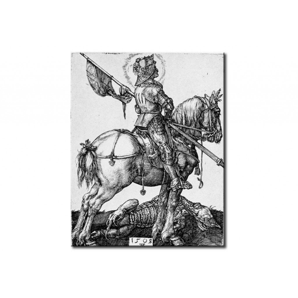 Reprodução Do Quadro Saint George On Horseback