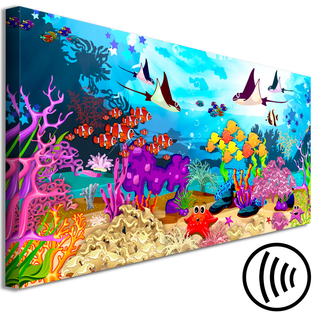 Schilderij  Voor Kinderen: Underwater Fun (1 Part) Narrow