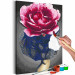 Obraz do malowania po numerach Kobieta kwiat 127142 additionalThumb 3