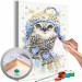 Wandbild zum Malen nach Zahlen Cold Owl 131442
