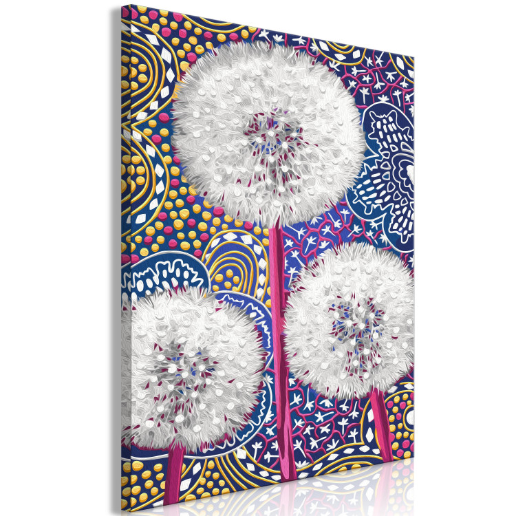 Paint by number Down Flowers - Light Dandelions on a Decorative Colored Background 144142 additionalImage 3