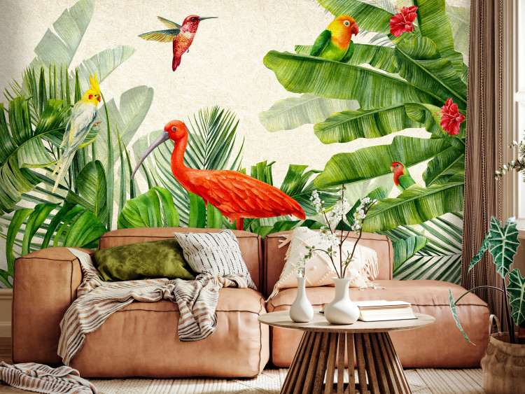 Wall Mural Exotic Birds - Third Variant