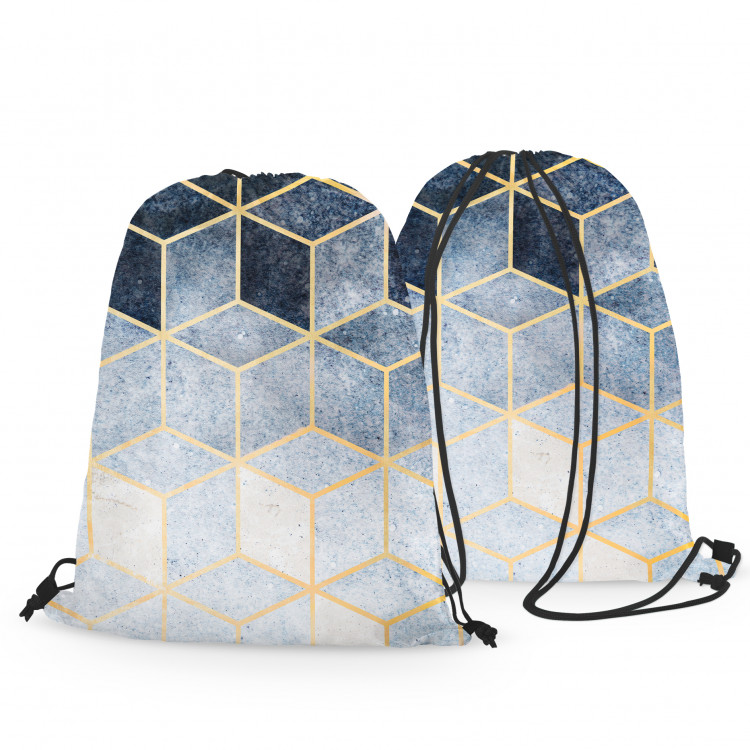 Sportbeutel Marble night - a minimalist geometric pattern in glamour style 147442 additionalImage 3