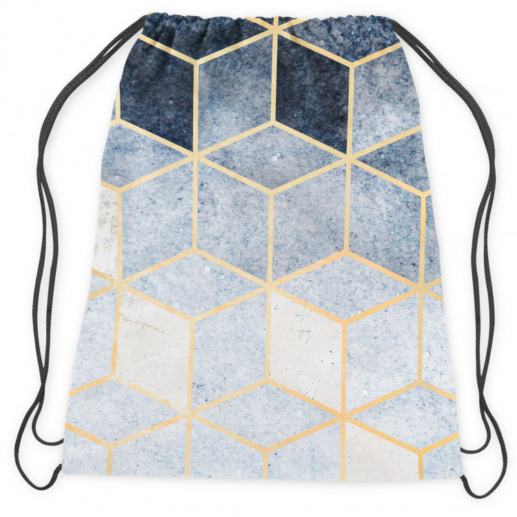 Sportbeutel Marble night - a minimalist geometric pattern in glamour style 147442 additionalImage 2