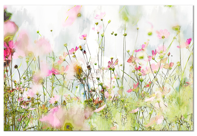 Impresión en el vidrio acrílico Colorful Meadow - Field Vegetation in Spring Bright Glow [Glass] 150842 additionalImage 2