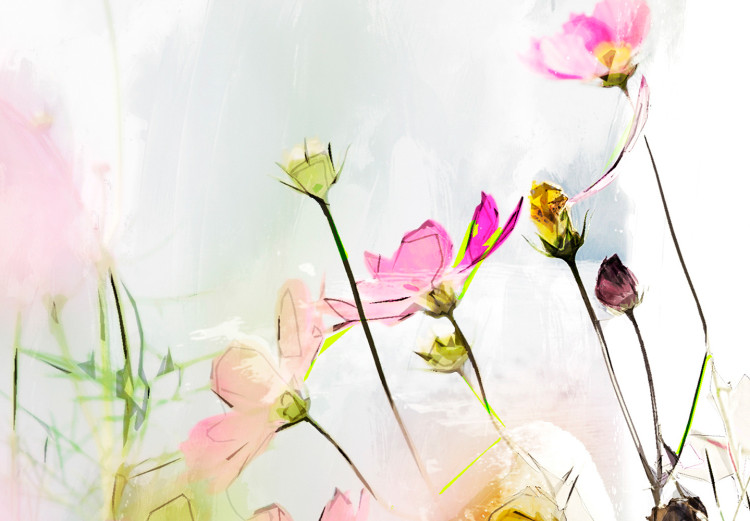 Impresión en el vidrio acrílico Colorful Meadow - Field Vegetation in Spring Bright Glow [Glass] 150842 additionalImage 4