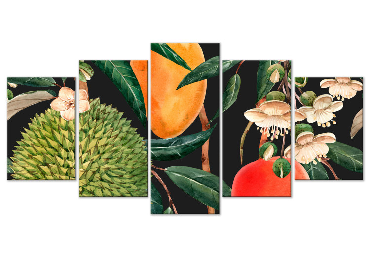 Cuadro en lienzo Tropical Vegetation - A Composition of Colorful Exotic Fruits