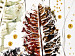 Tableau contemporain Feuilles d'arbres en chute (3 pièces) - Motif de nature d'automne 47242 additionalThumb 2