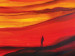 Leinwandbild Die Sonne über den Bergen - eine sonnige, bergige, bunte Landschaft 49642 additionalThumb 2
