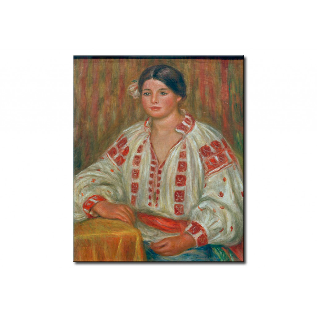 Schilderij  Pierre-Auguste Renoir: Die Bulgarische Bluse