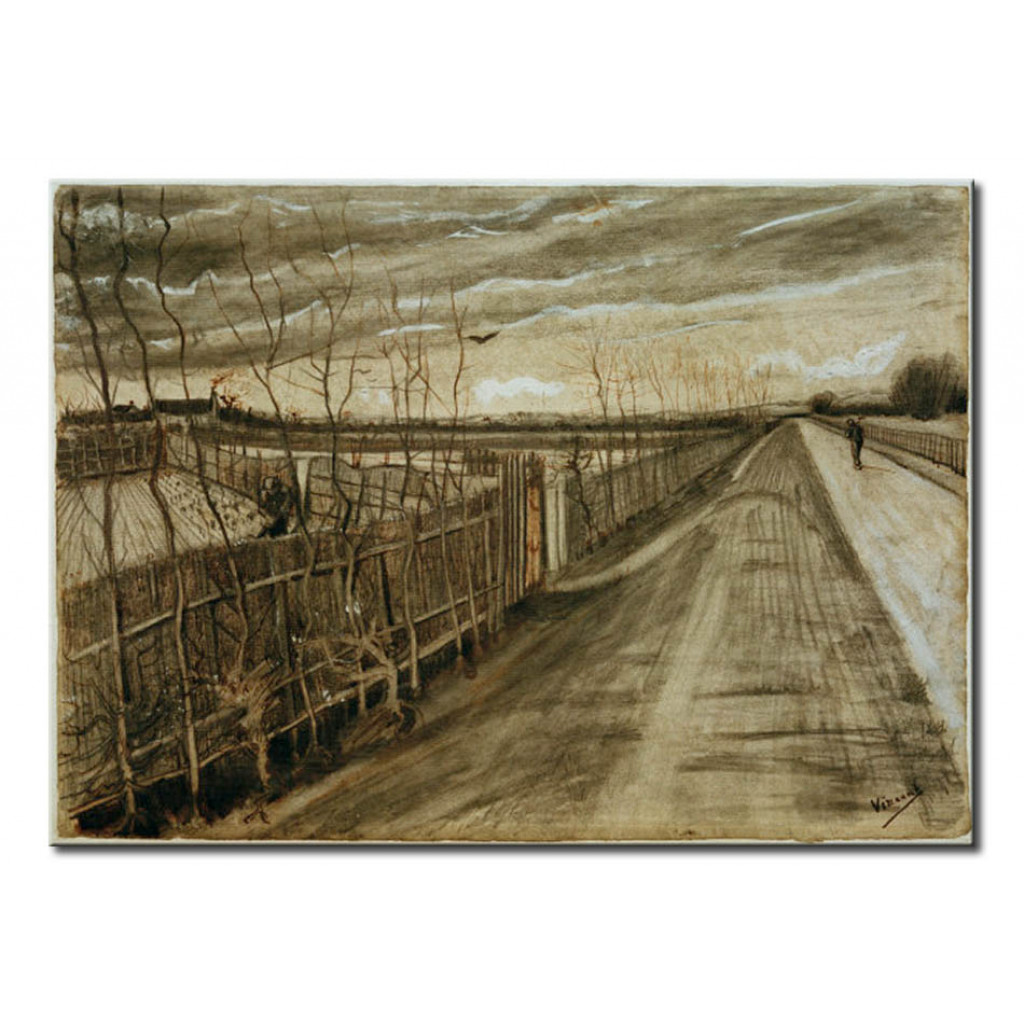 Schilderij  Vincent Van Gogh: Country Road