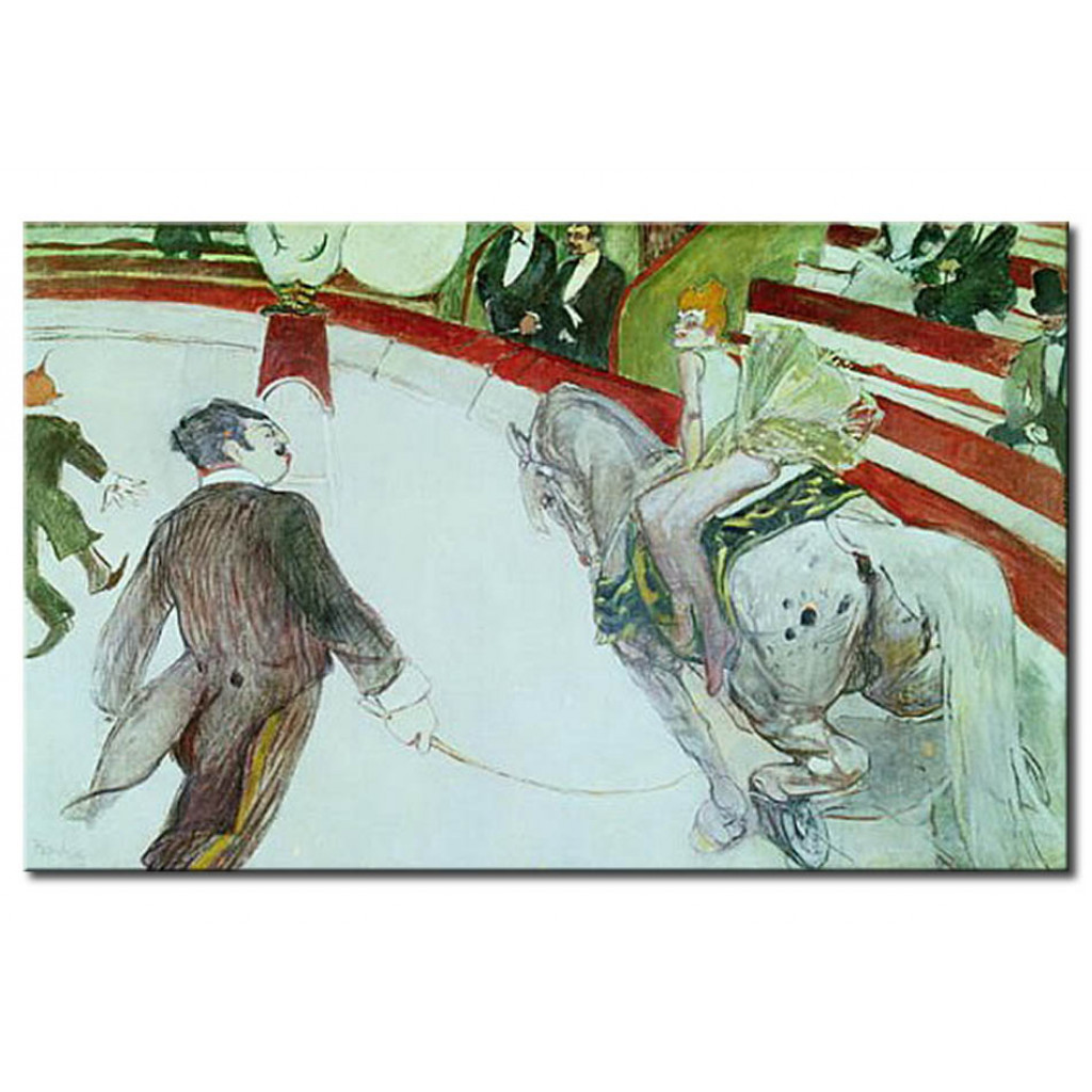 Schilderij  Henri De Toulouse-Lautrec: At The Circus Fernando: The Ringmaster
