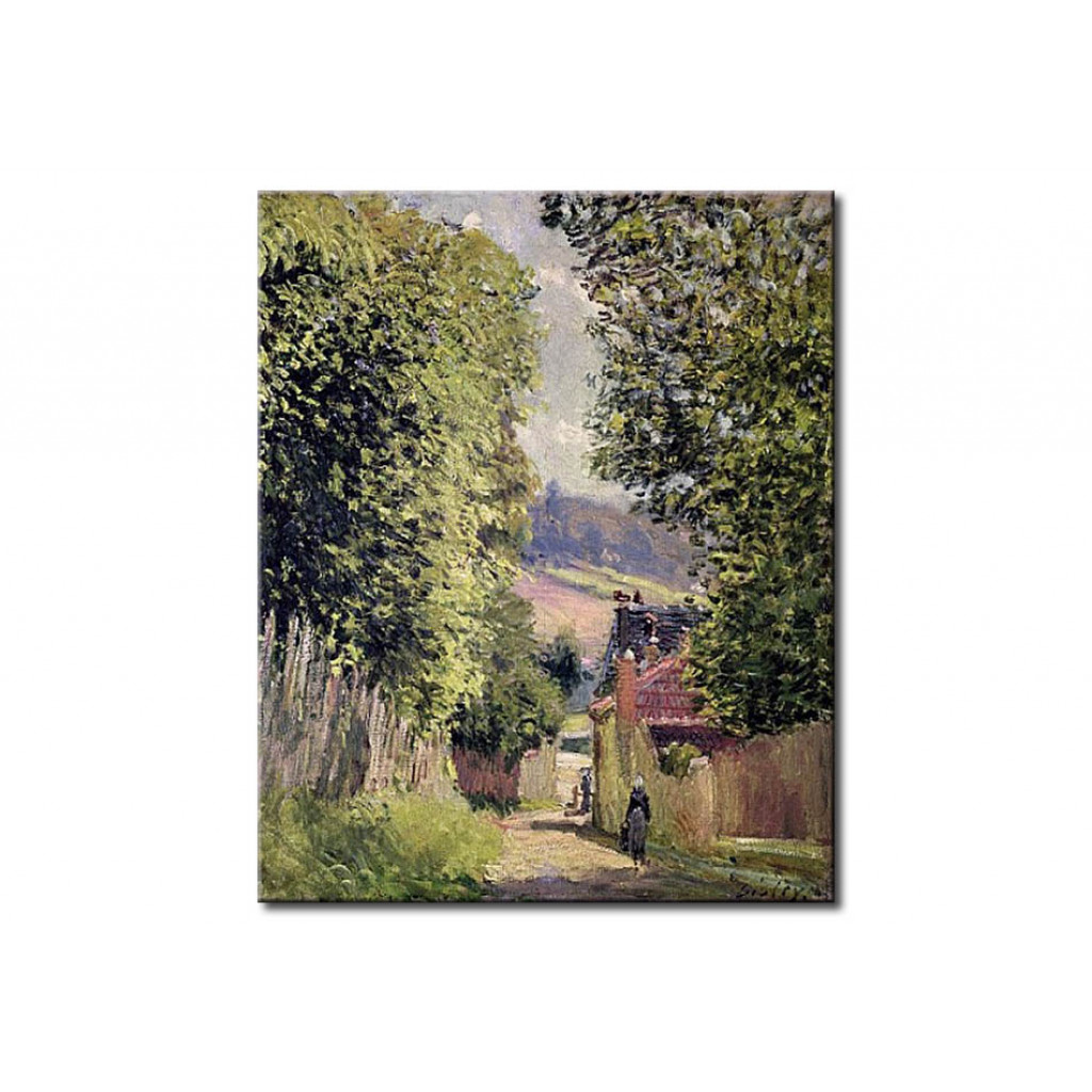 Schilderij  Alfred Sisley: A Road In Louveciennes